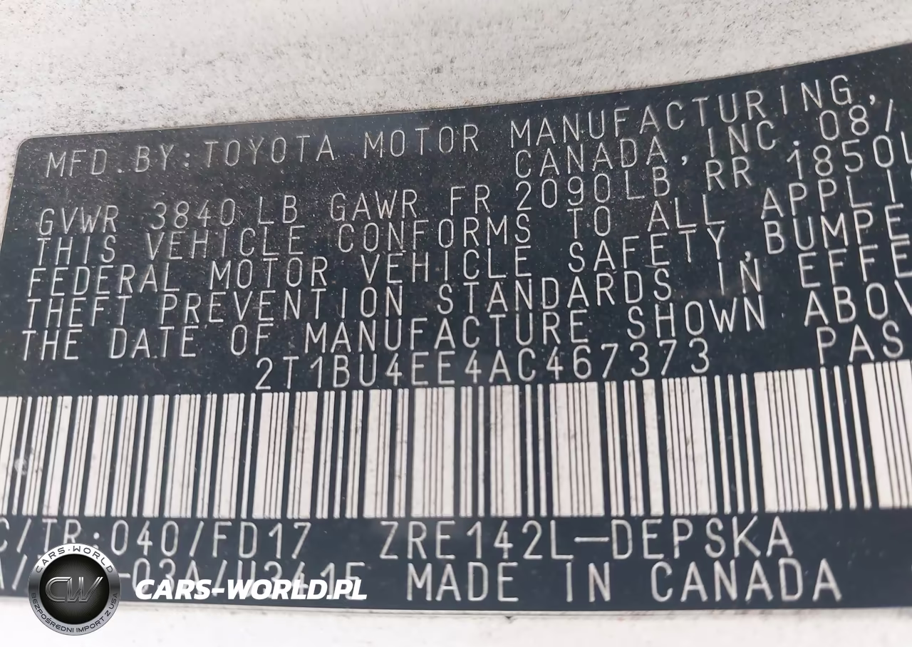 2010 Toyota Corolla S VIN:2T1BU4EE4AC467373 - 9