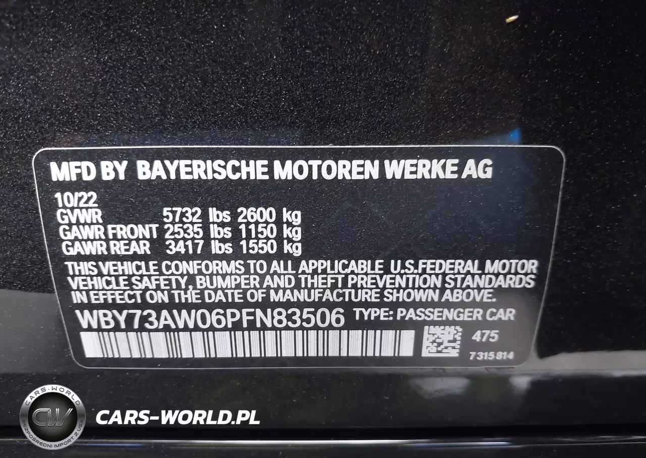 2023 BMW I4 Edrive40 VIN:WBY73AW06PFN83506 - 9