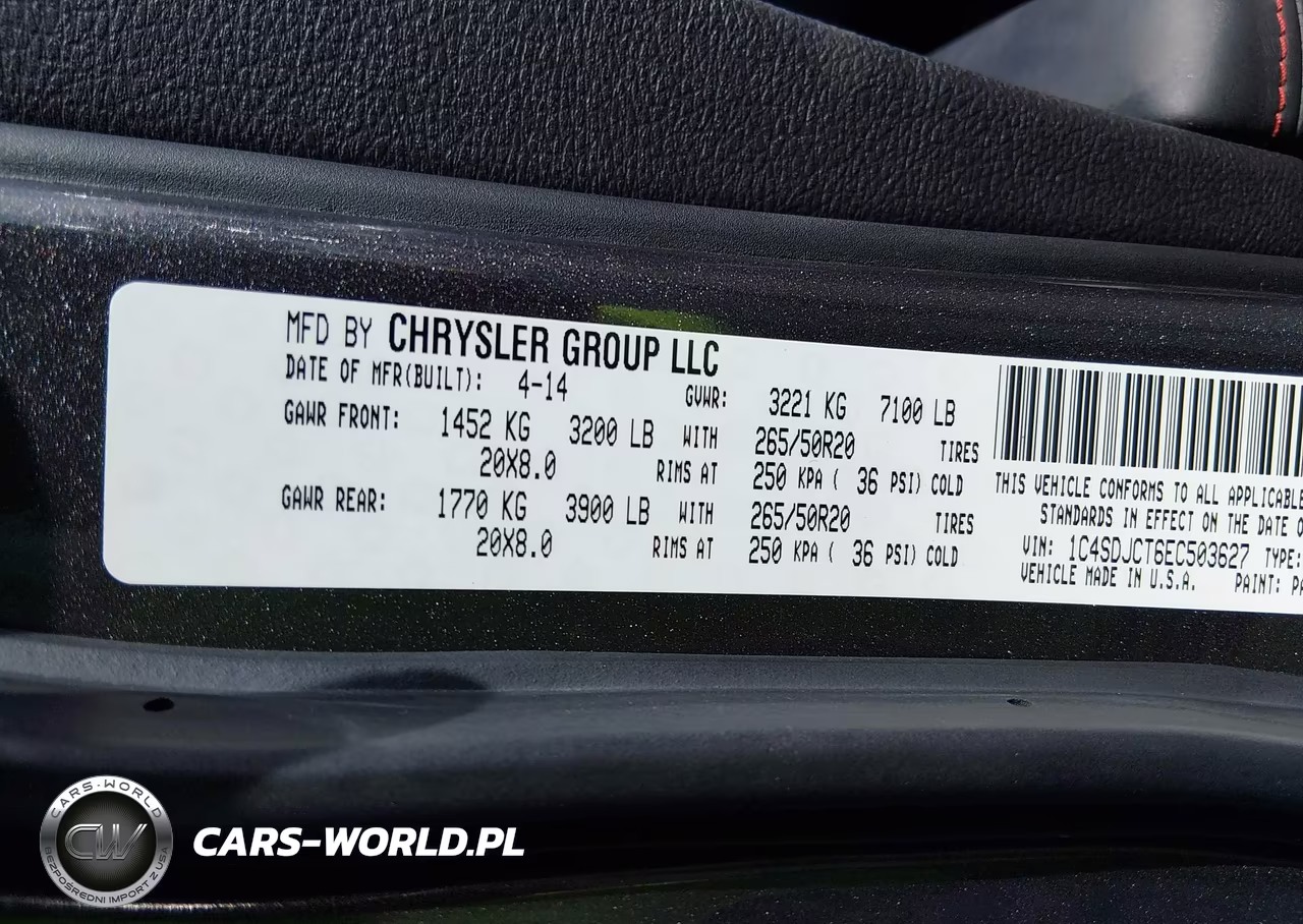 2014 Dodge Durango R-T VIN:1C4SDJCT6EC503627 - 9