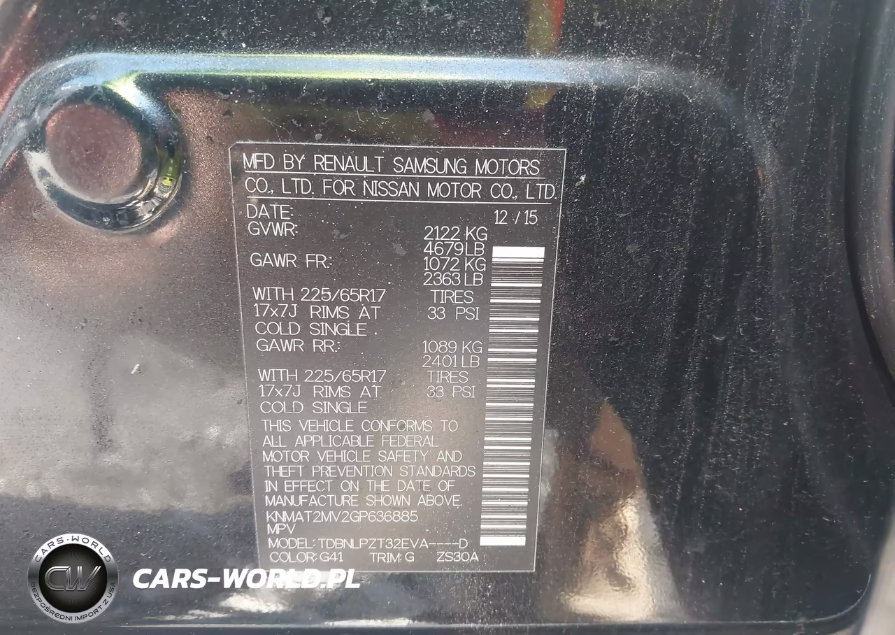 2016 Nissan Rogue S VIN:KNMAT2MV2GP636885 - 9