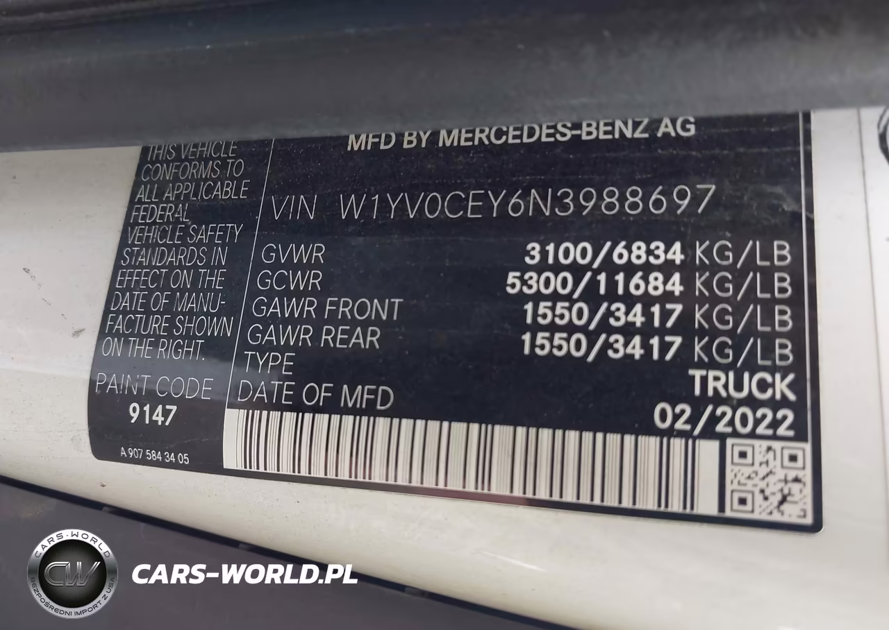 2022 Mercedes-Benz Metris VIN:W1YV0CEY6N3988697 - 9