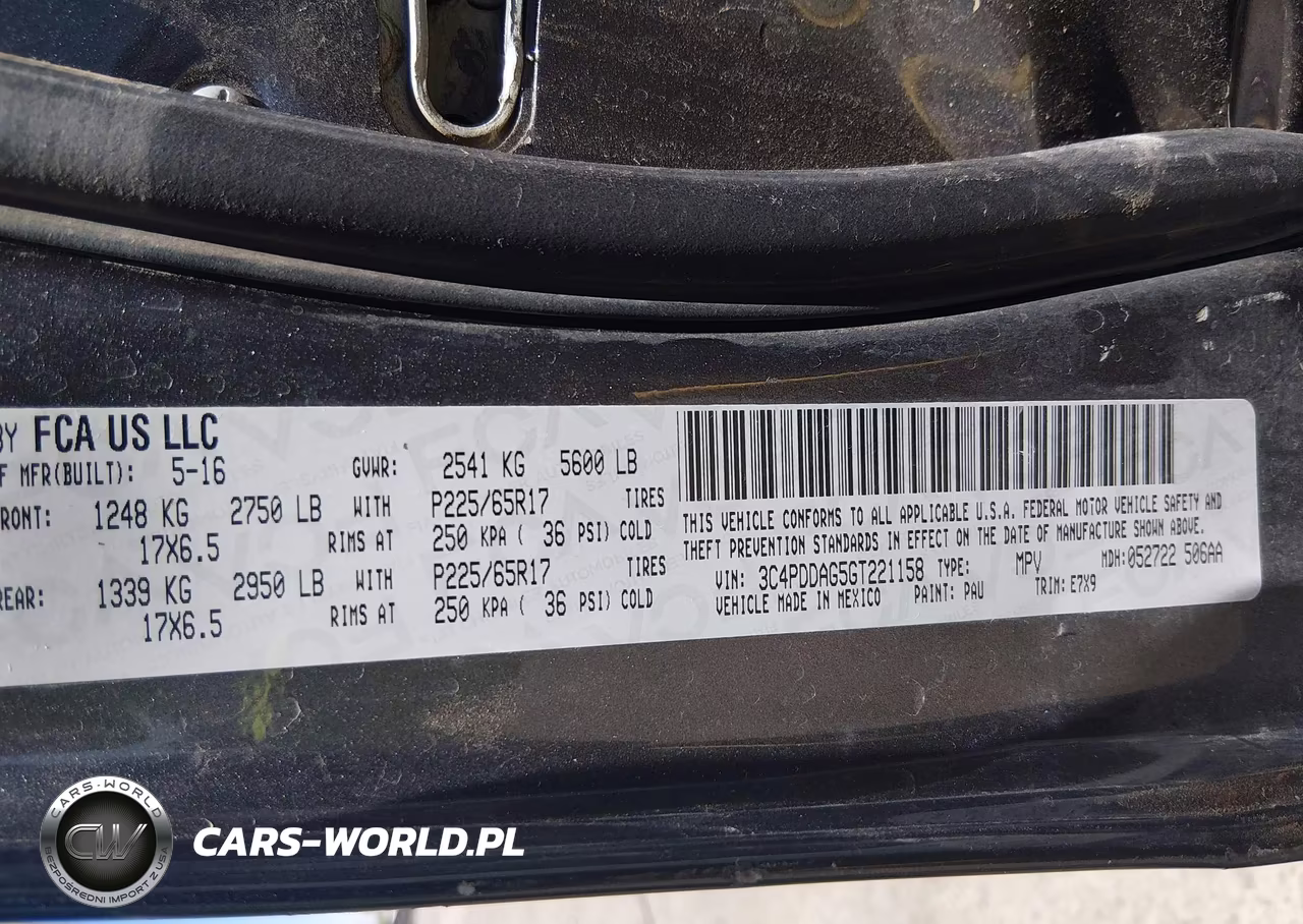 2016 Dodge Journey Se VIN:3C4PDDAG5GT221158 - 9