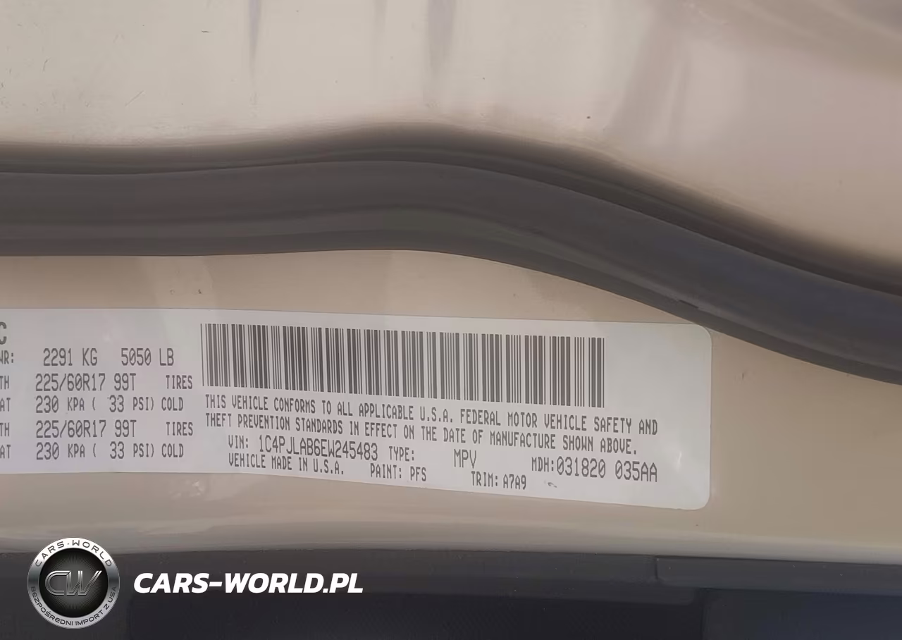 2014 Jeep Cherokee Sport VIN:1C4PJLAB6EW245483 - 9