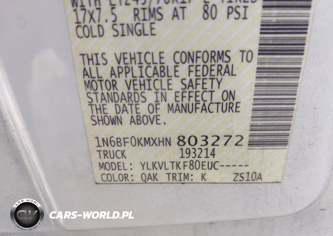 2017 Nissan Nv Cargo Nv1500 Sv V6 VIN:1N6BF0KMXHN803272 - 9