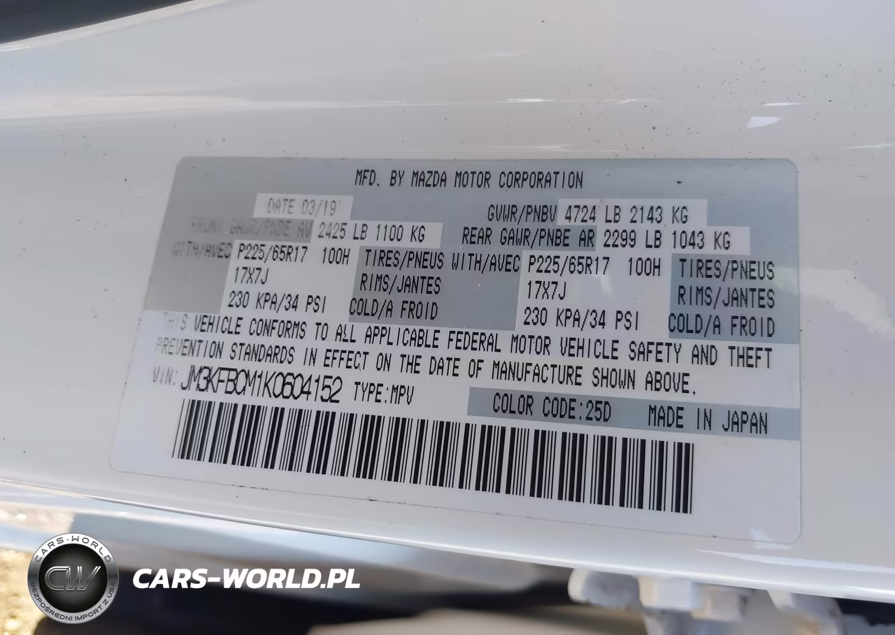 2019 Mazda Cx-5 Touring VIN:JM3KFBCM1K0604152 - 9