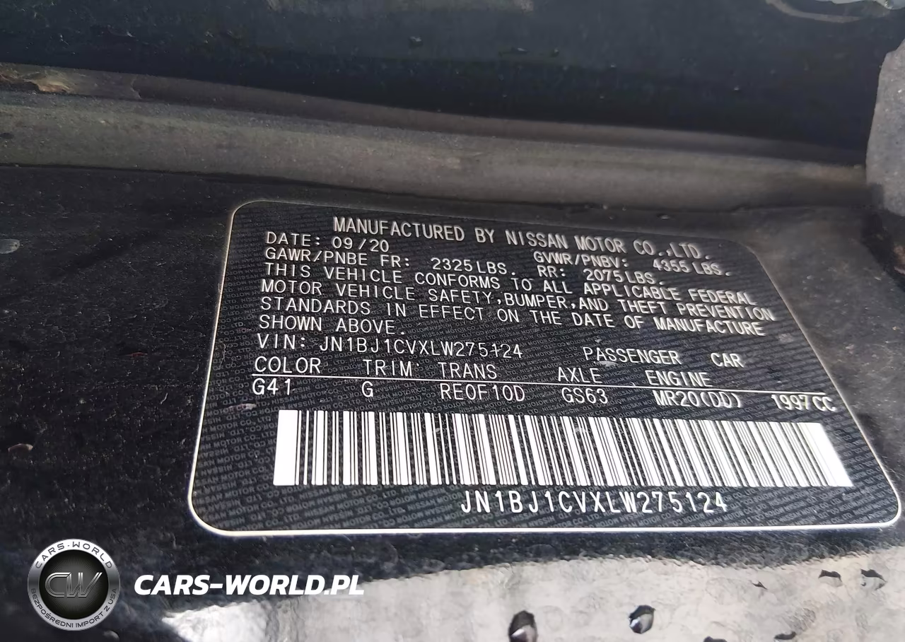 2020 Nissan Rogue Sport S Fwd Xtronic Cvt VIN:JN1BJ1CVXLW275124 - 9