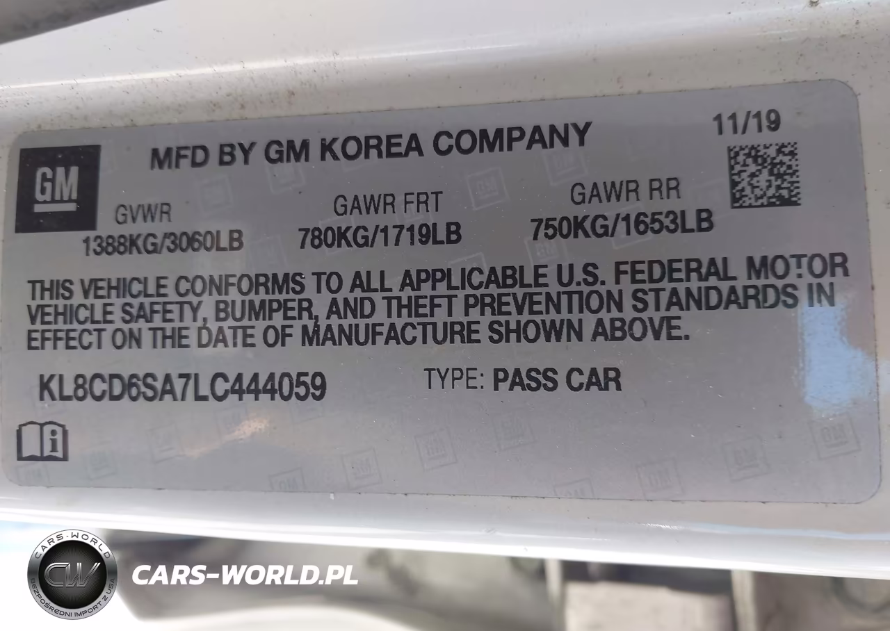 2020 Chevrolet Spark Fwd 1Lt Automatic VIN:KL8CD6SA7LC444059 - 9