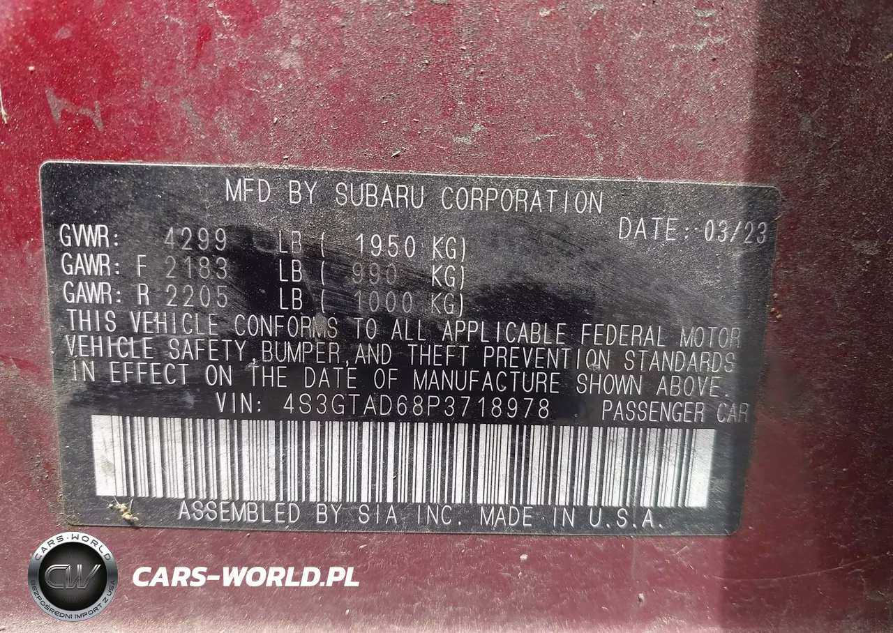 2023 Subaru Impreza Premium 5-Door VIN:4S3GTAD68P3718978 - 9