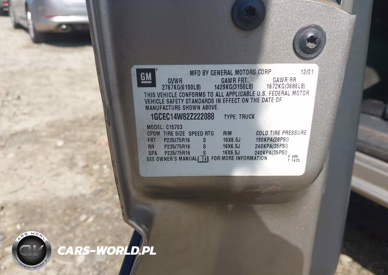 2002 Chevrolet Silverado 1500 VIN:1GCEC14W82Z222088 - 9