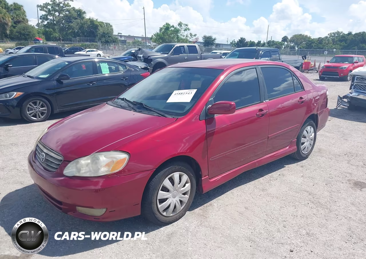 2003 Toyota Corolla S VIN:1NXBR32E73Z180367 - 2