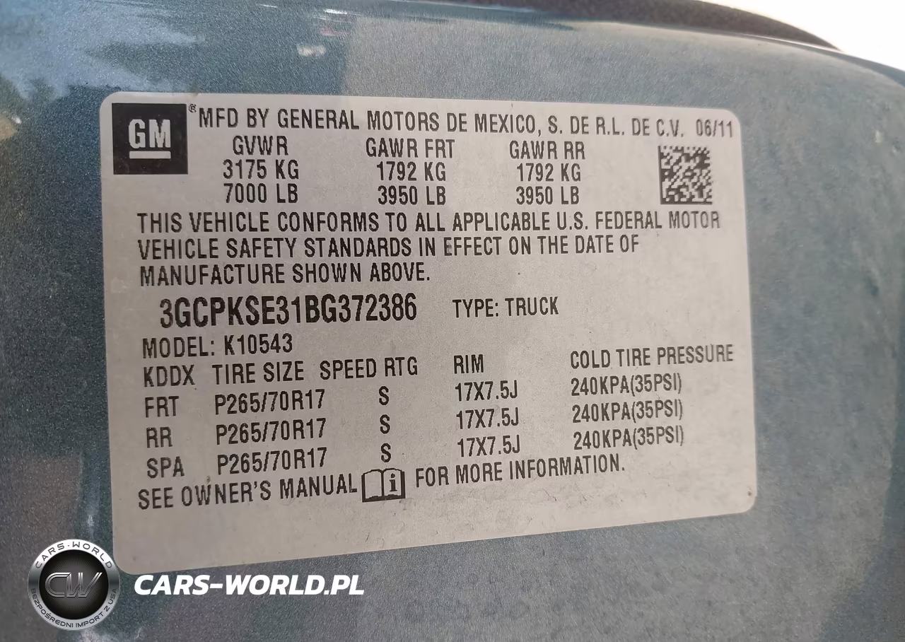 2011 Chevrolet Silverado 1500 Lt VIN:3GCPKSE31BG372386 - 9