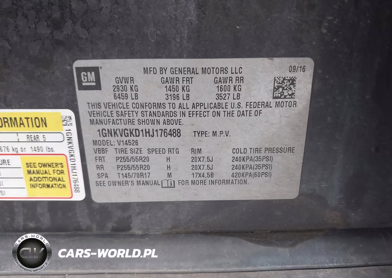 2017 Chevrolet Traverse Lt VIN:1GNKVGKD1HJ176488 - 9