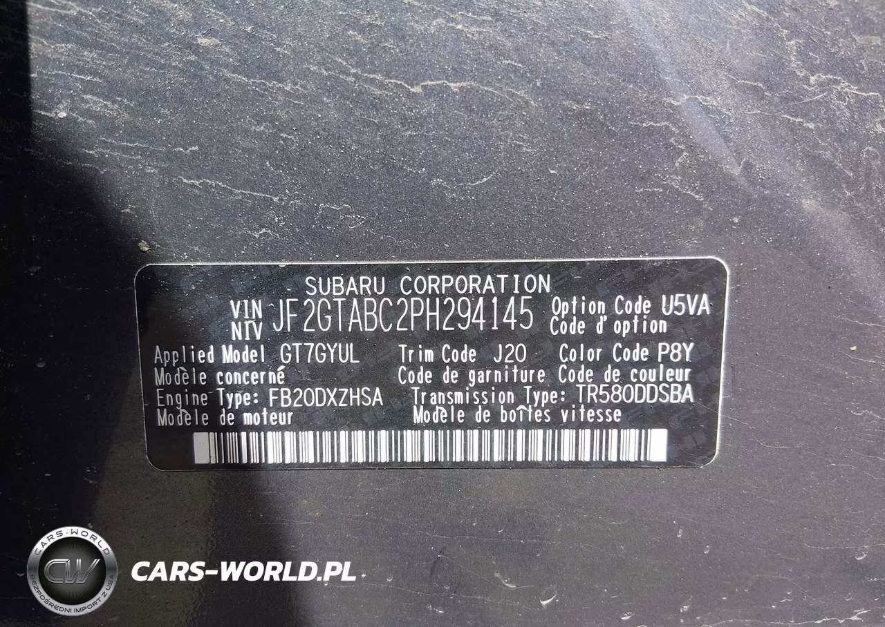 2023 Subaru Crosstrek VIN:JF2GTABC2PH294145 - 9