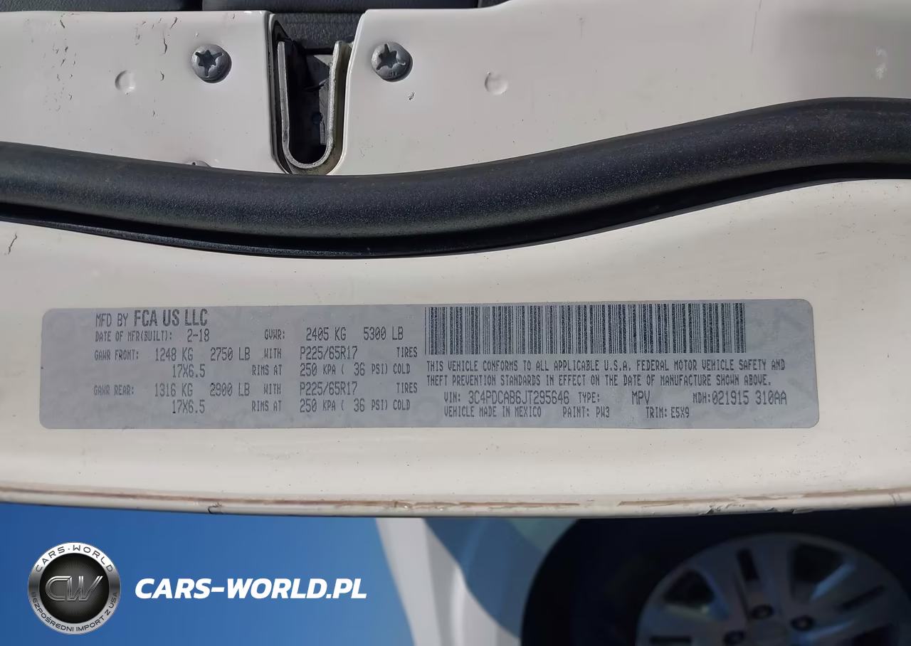 2018 Dodge Journey Se VIN:3C4PDCAB6JT295646 - 9