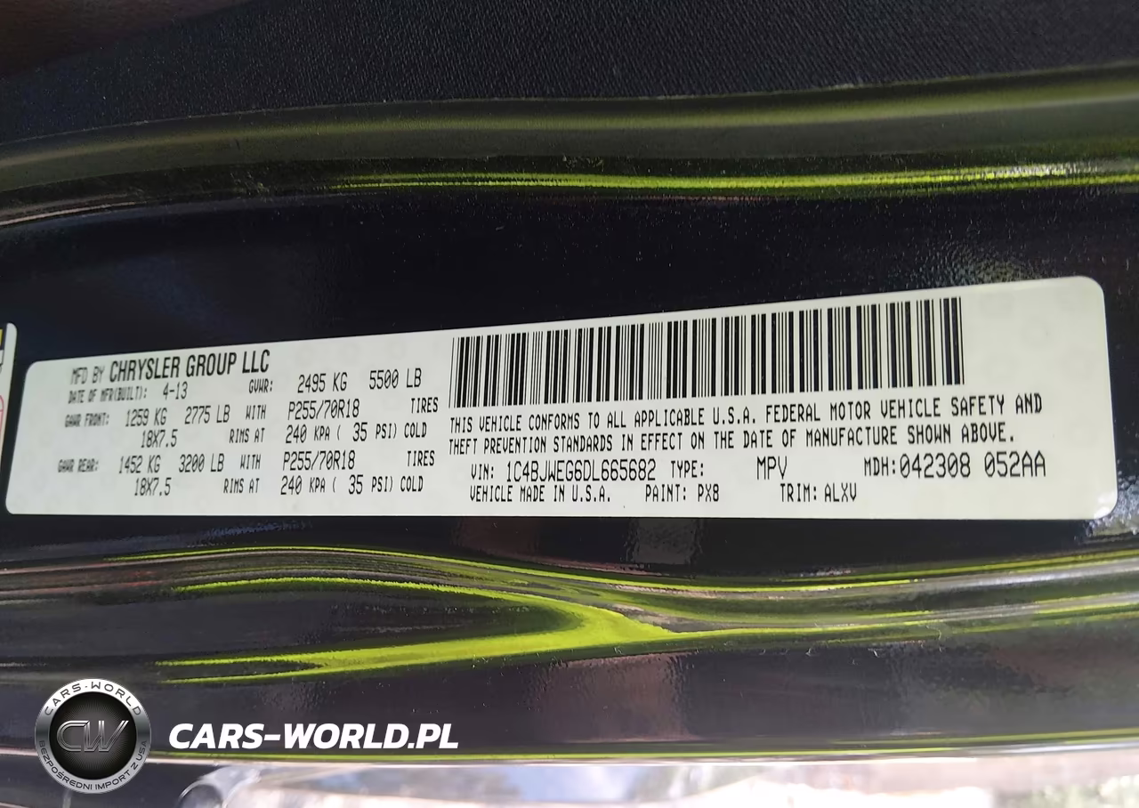 2013 Jeep Wrangler Unlimited Sahara VIN:1C4BJWEG6DL665682 - 9