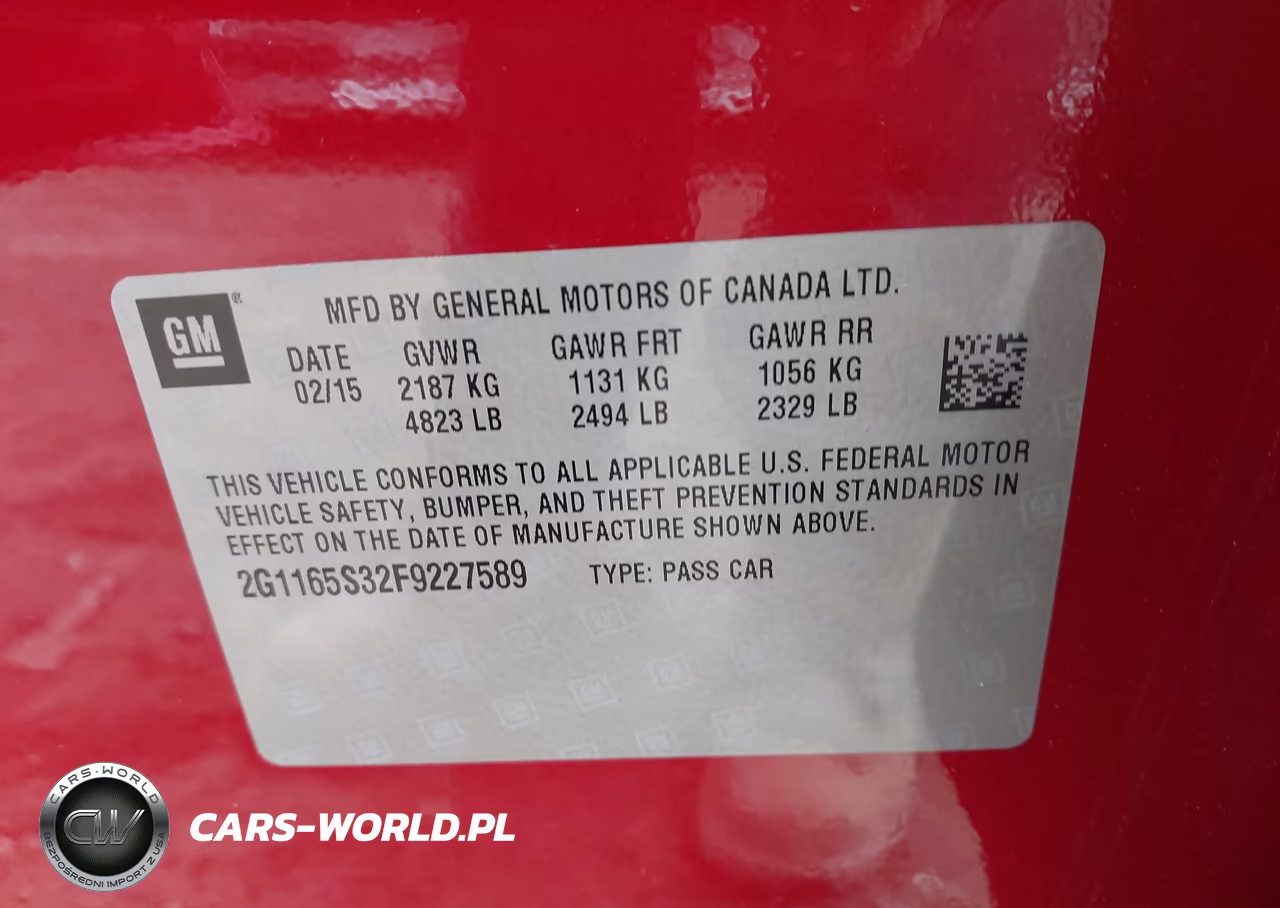 2015 Chevrolet Impala 2Lz VIN:2G1165S32F9227589 - 9