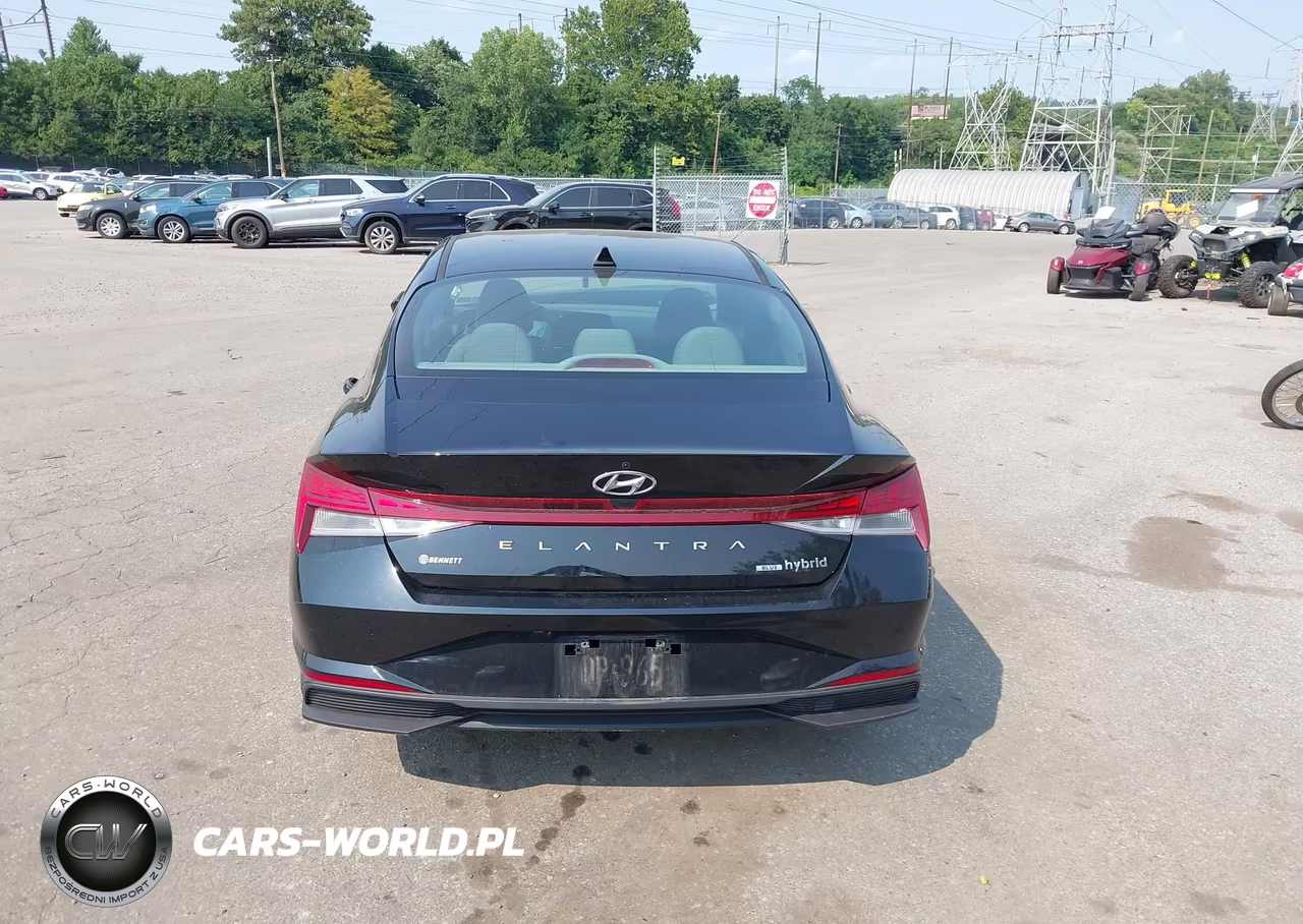 2023 Hyundai Elantra Hybrid Blue VIN:KMHLM4AJ0PU043199 - 16