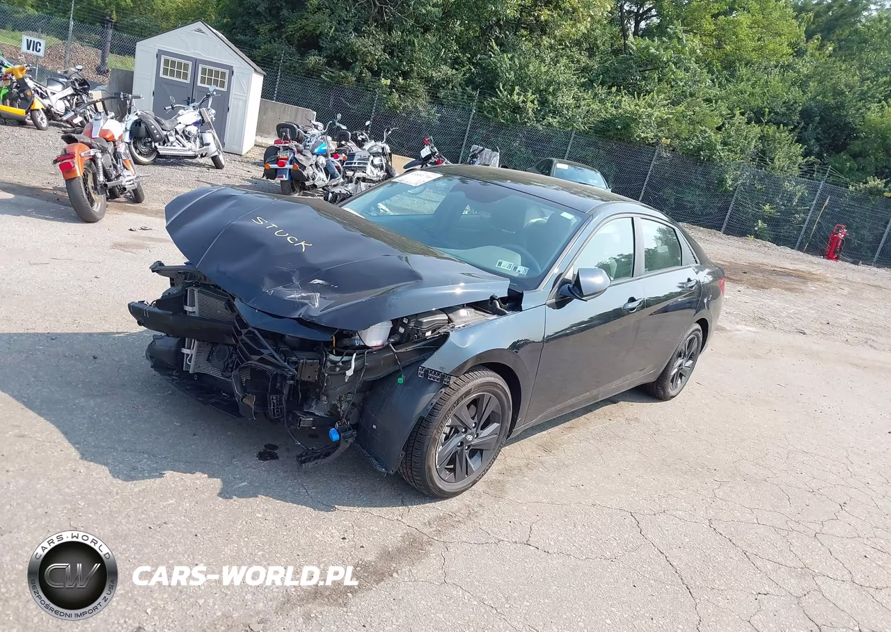 2023 Hyundai Elantra Hybrid Blue VIN:KMHLM4AJ0PU043199 - 2
