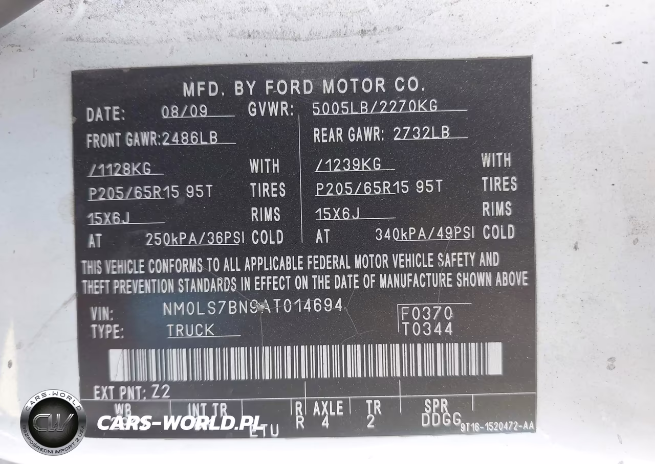 2010 Ford Transit Connect Xlt VIN:NM0LS7BN9AT014694 - 9
