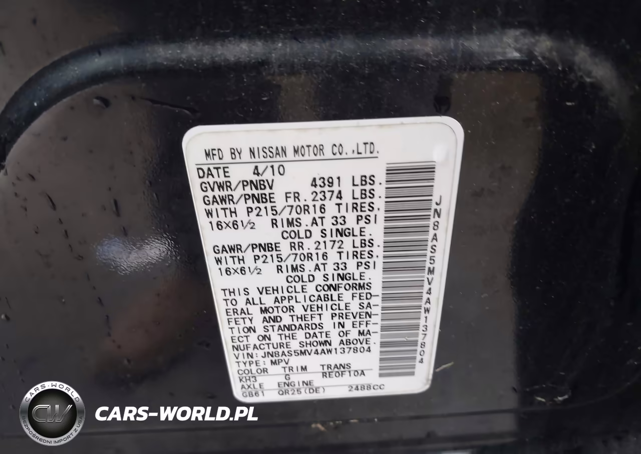 2010 Nissan Rogue S VIN:JN8AS5MV4AW137804 - 9