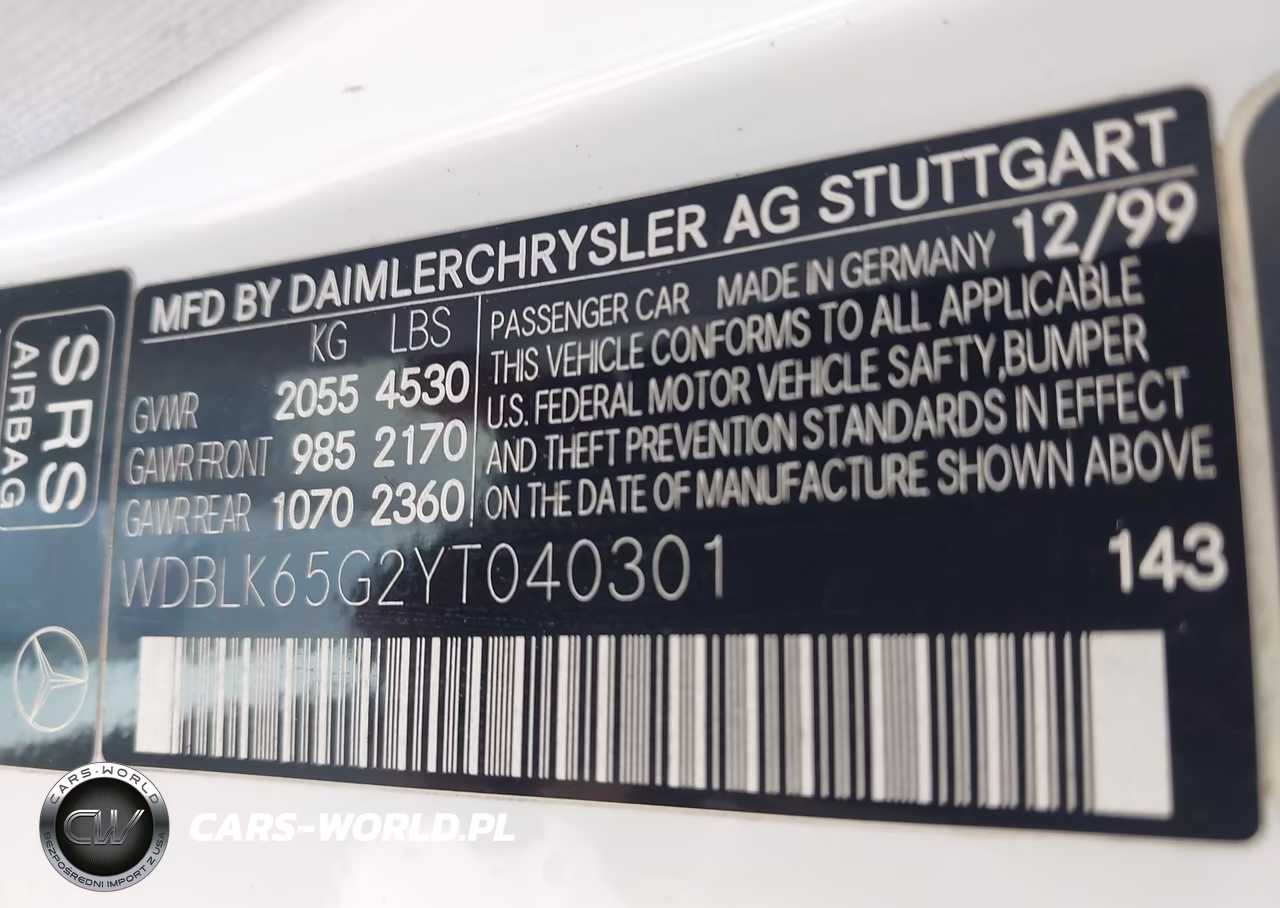 2000 Mercedes-Benz Clk 320 VIN:WDBLK65G2YT040301 - 9