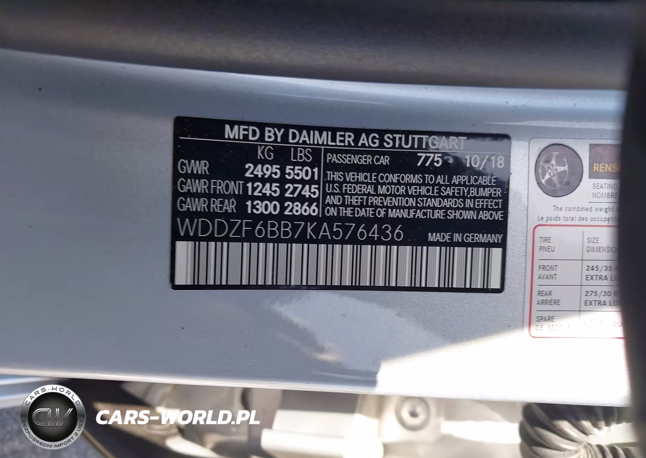 2019 Mercedes-Benz Amg E 53 4Matic VIN:WDDZF6BB7KA576436 - 9