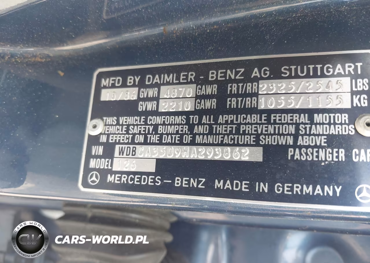 1987 Mercedes-Benz 420 Sel VIN:WDBCA35D9HA293862 - 9