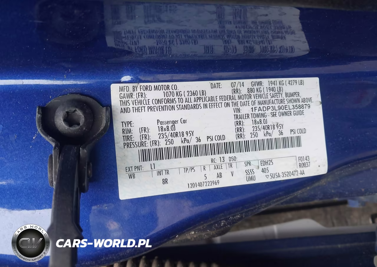 2014 Ford Focus St VIN:1FADP3L90EL358879 - 9