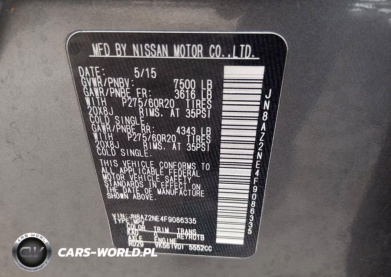 2015 Infiniti Qx80 VIN:JN8AZ2NE4F9086335 - 9