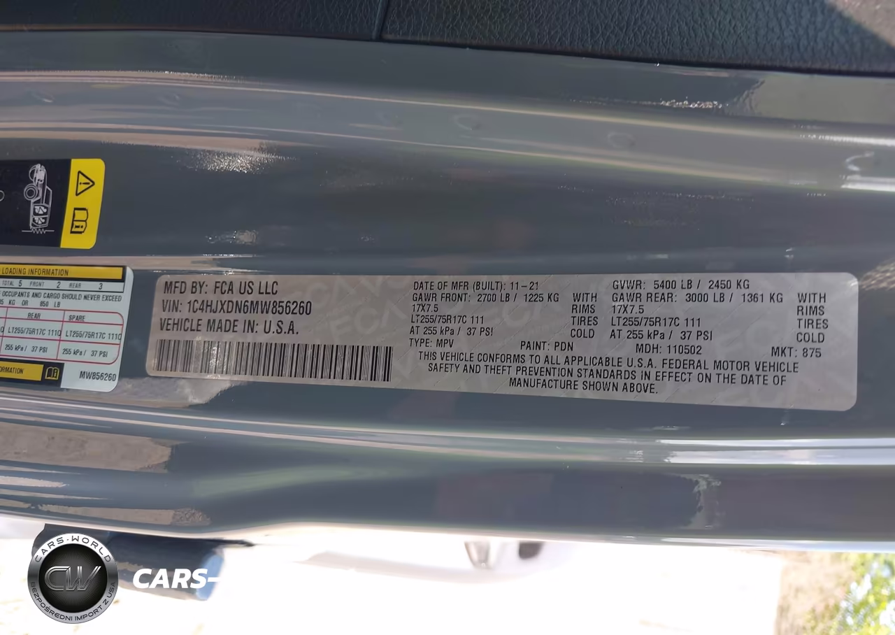 2021 Jeep Wrangler Unlimited Willys 4X4 VIN:1C4HJXDN6MW856260 - 9