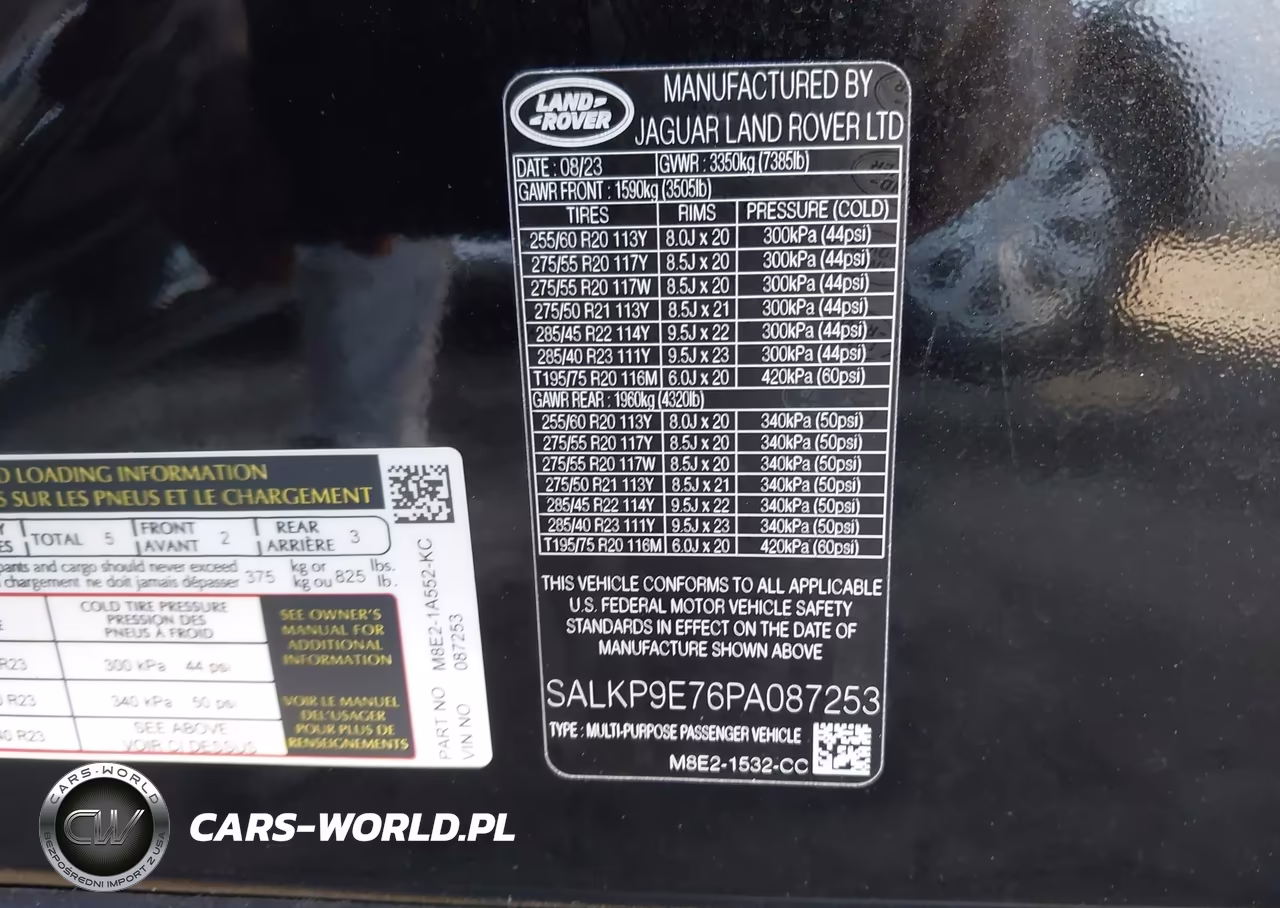 2023 Land Rover Range Rover P530 Se VIN:SALKP9E76PA087253 - 9
