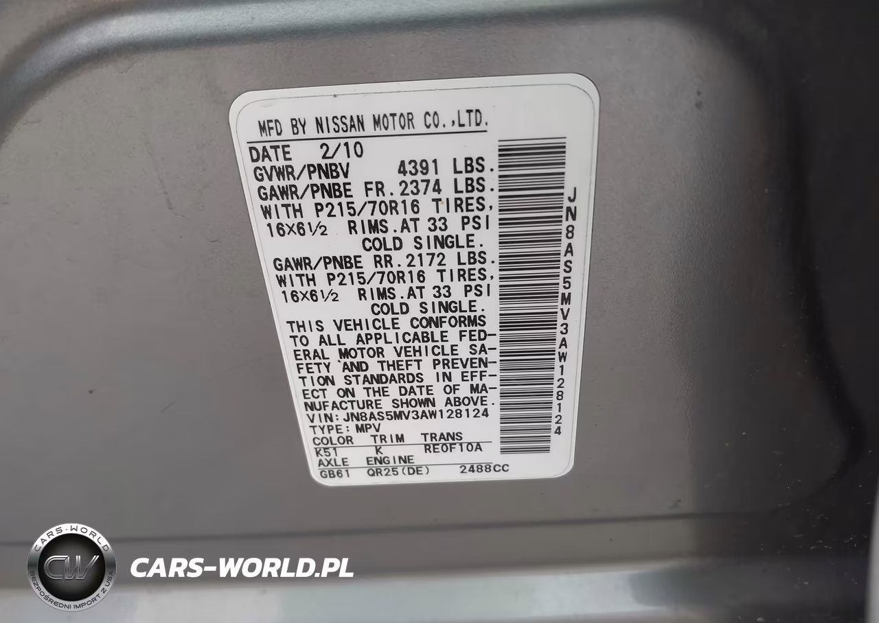 2010 Nissan Rogue S VIN:JN8AS5MV3AW128124 - 9