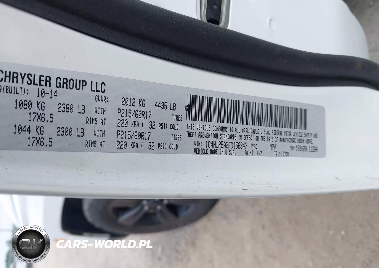 2015 Jeep Patriot Altitude Edition VIN:1C4NJPBA2FD156947 - 9