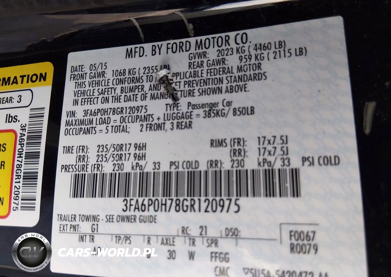 2016 Ford Fusion Se VIN:3FA6P0H78GR120975 - 9