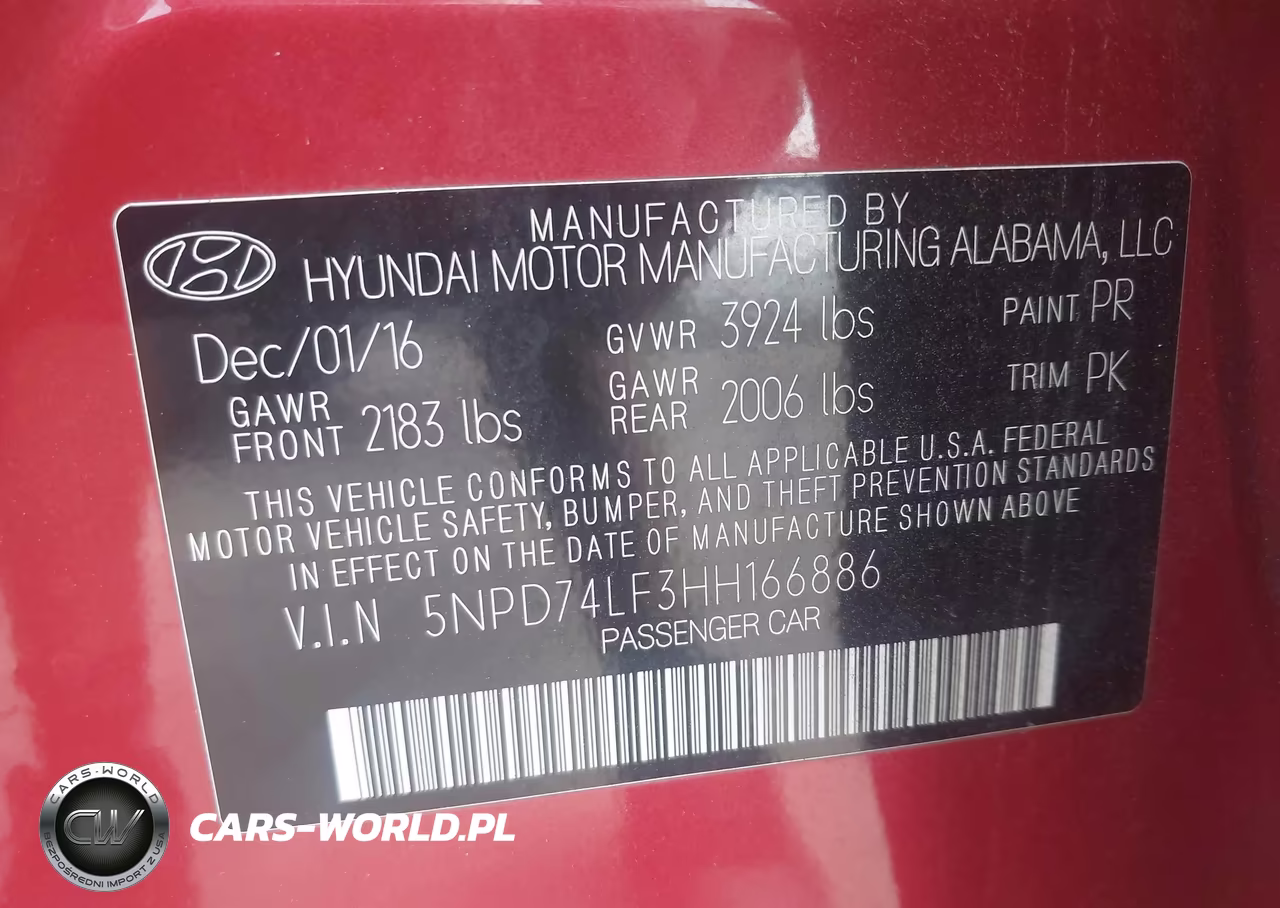 2017 Hyundai Elantra Se VIN:5NPD74LF3HH166886 - 9