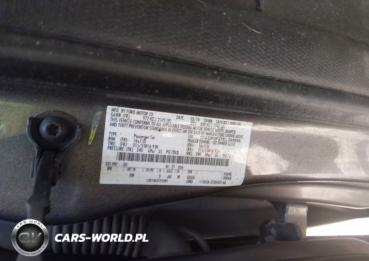 2014 Ford Focus Se VIN:1FADP3F27EL295696 - 9