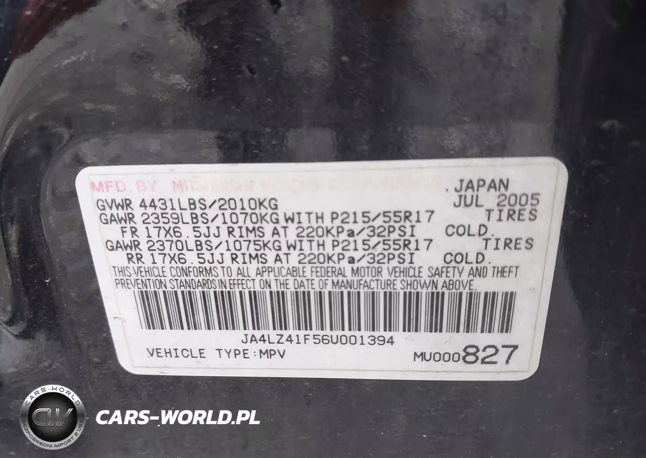 2006 Mitsubishi Outlander Se VIN:JA4LZ41F56U001394 - 9