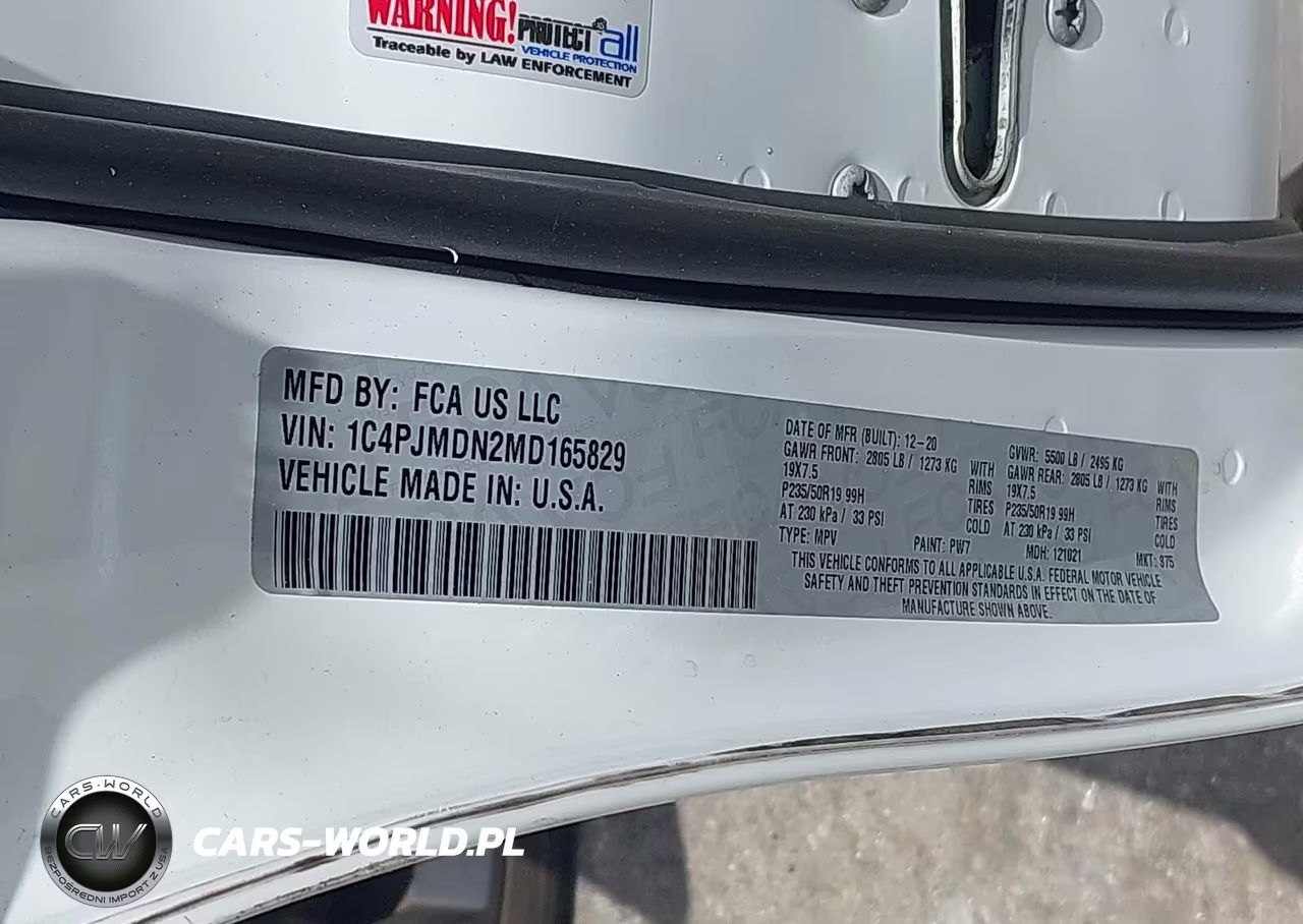 2021 Jeep Cherokee High Altitude 4X4 VIN:1C4PJMDN2MD165829 - 9