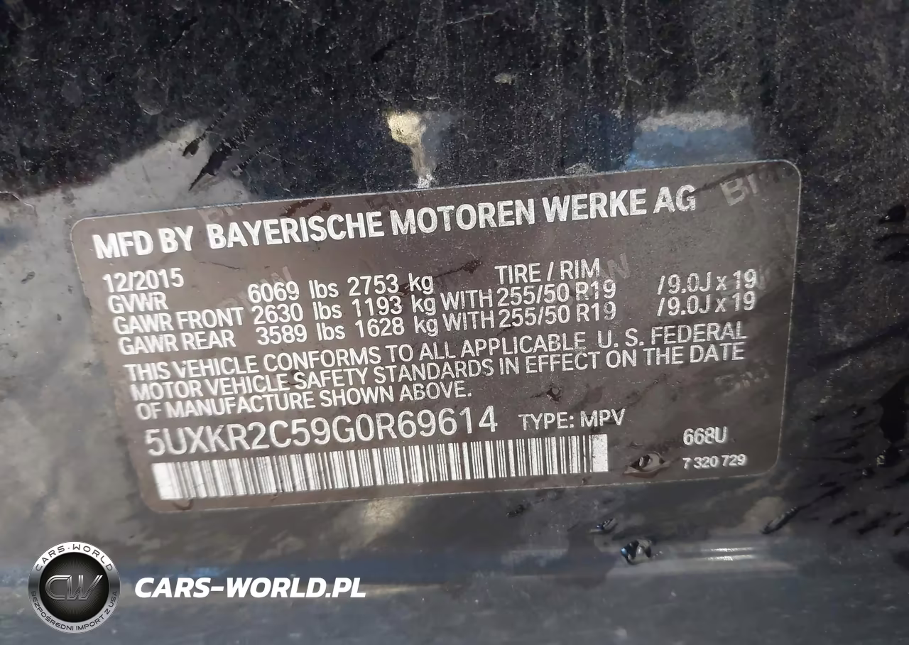 2016 BMW X5 Sdrive35I VIN:5UXKR2C59G0R69614 - 9