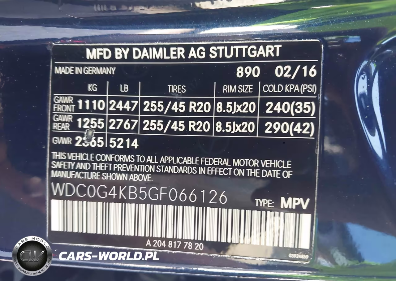 2016 Mercedes-Benz Glc 300 4Matic VIN:WDC0G4KB5GF066126 - 9