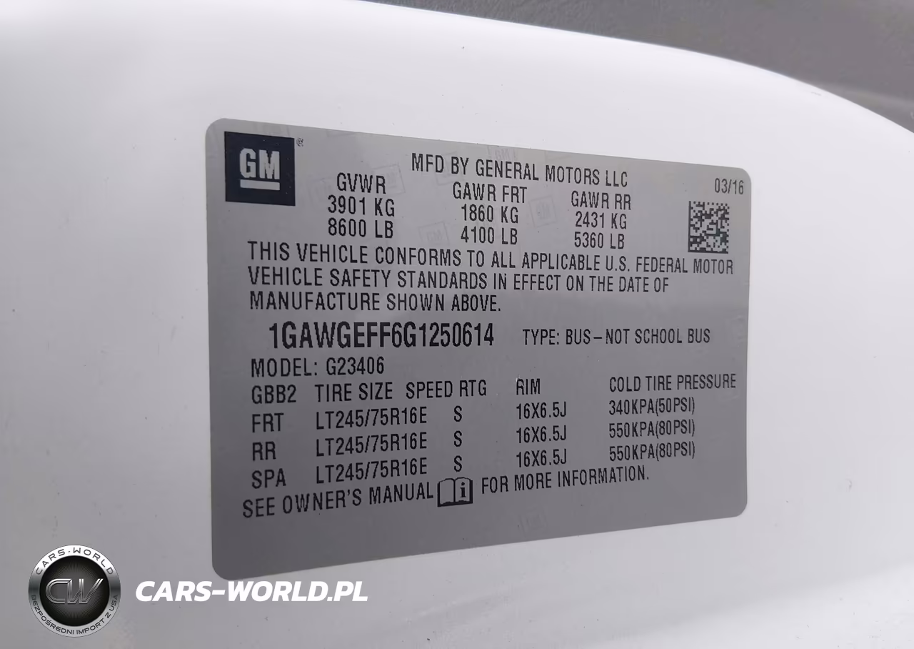 2016 Chevrolet Express 2500 Ls VIN:1GAWGEFF6G1250614 - 9