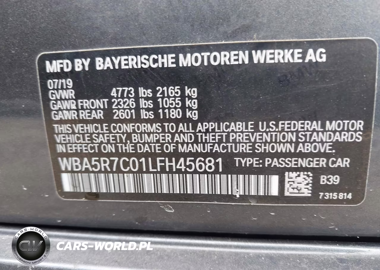 2020 BMW 330I xDrive VIN:WBA5R7C01LFH45681 - 9