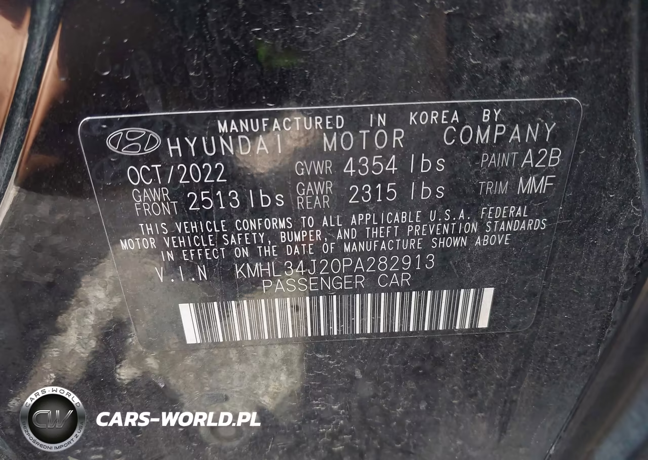 2023 Hyundai Sonata Limited VIN:KMHL34J20PA282913 - 9