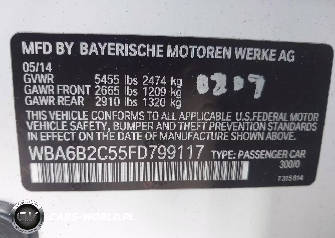 2015 BMW 650I Gran Coupe VIN:WBA6B2C55FD799117 - 9