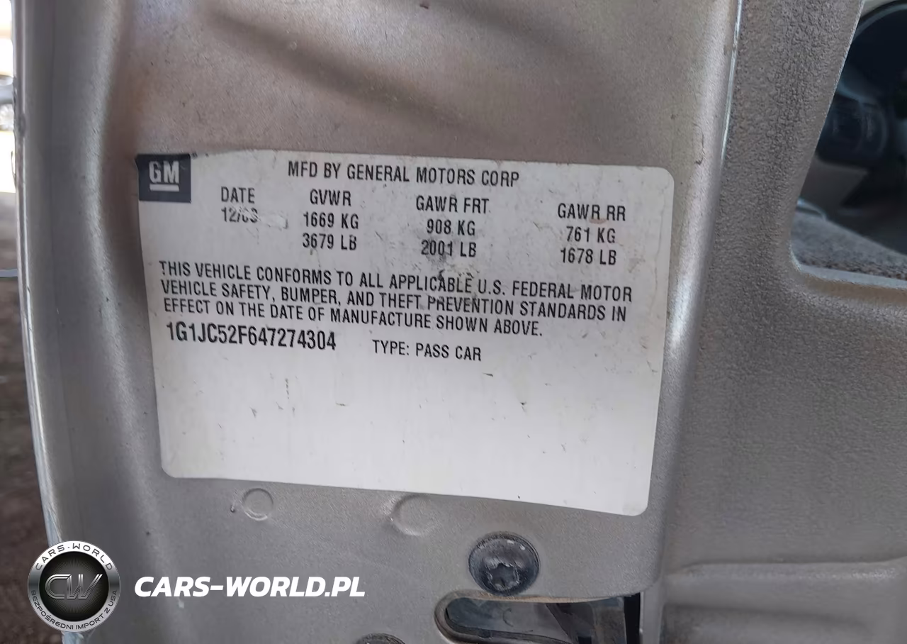 2004 Chevrolet Cavalier VIN:1G1JC52F647274304 - 9