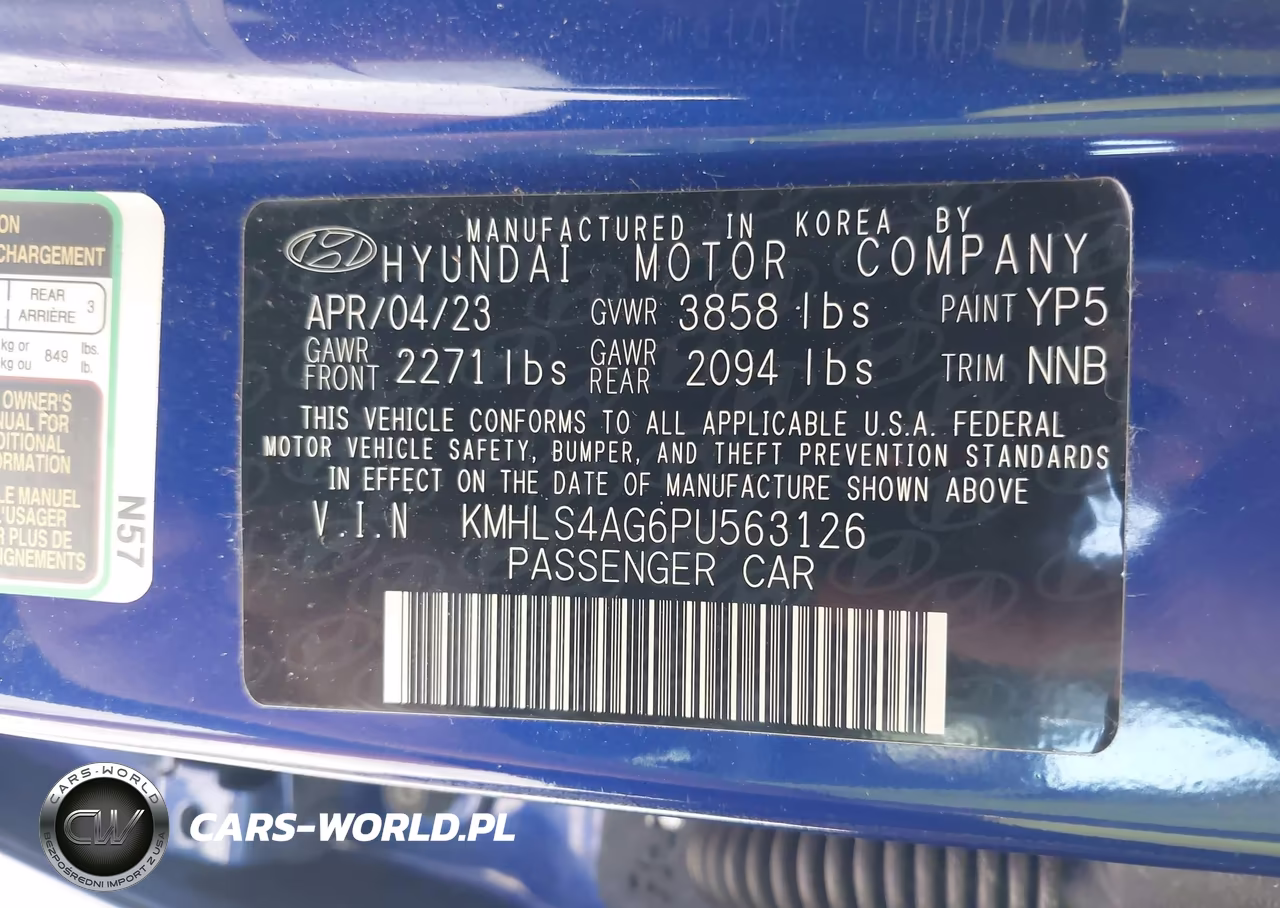 2023 Hyundai Elantra Sel VIN:KMHLS4AG6PU563126 - 9