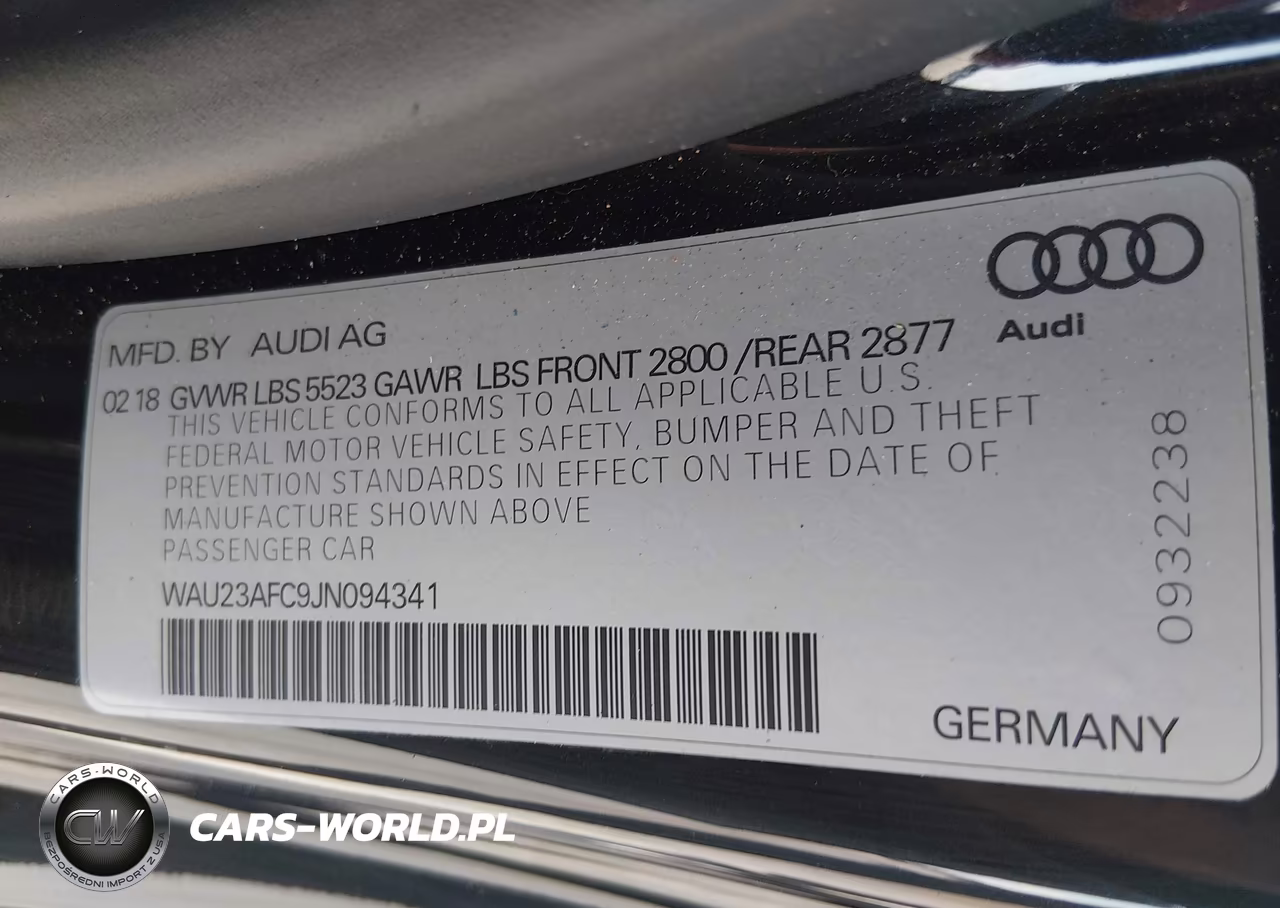 2018 Audi A7 3.0T Premium Plus VIN:WAU23AFC9JN094341 - 9