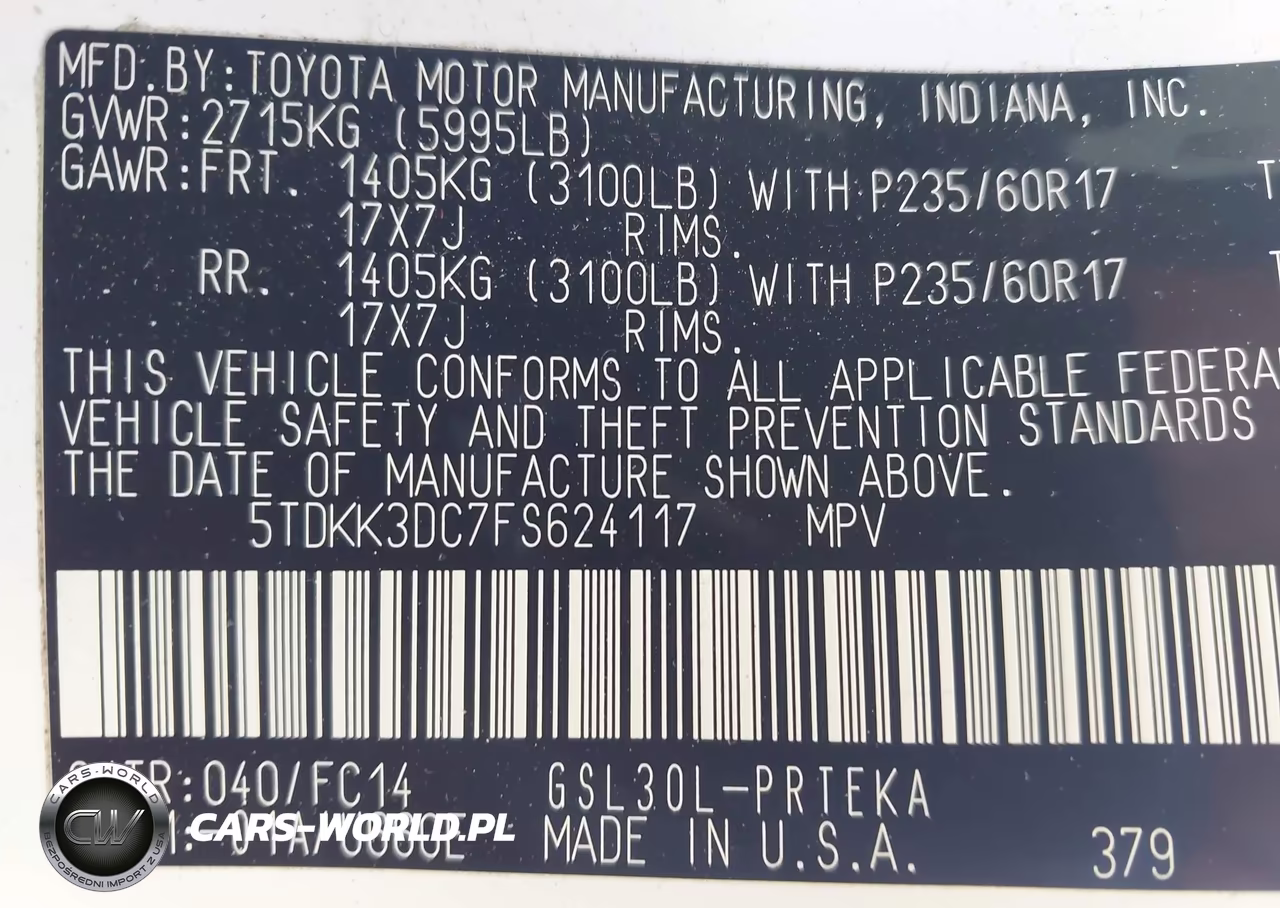 2015 Toyota Sienna Le 8 Passenger VIN:5TDKK3DC7FS624117 - 9