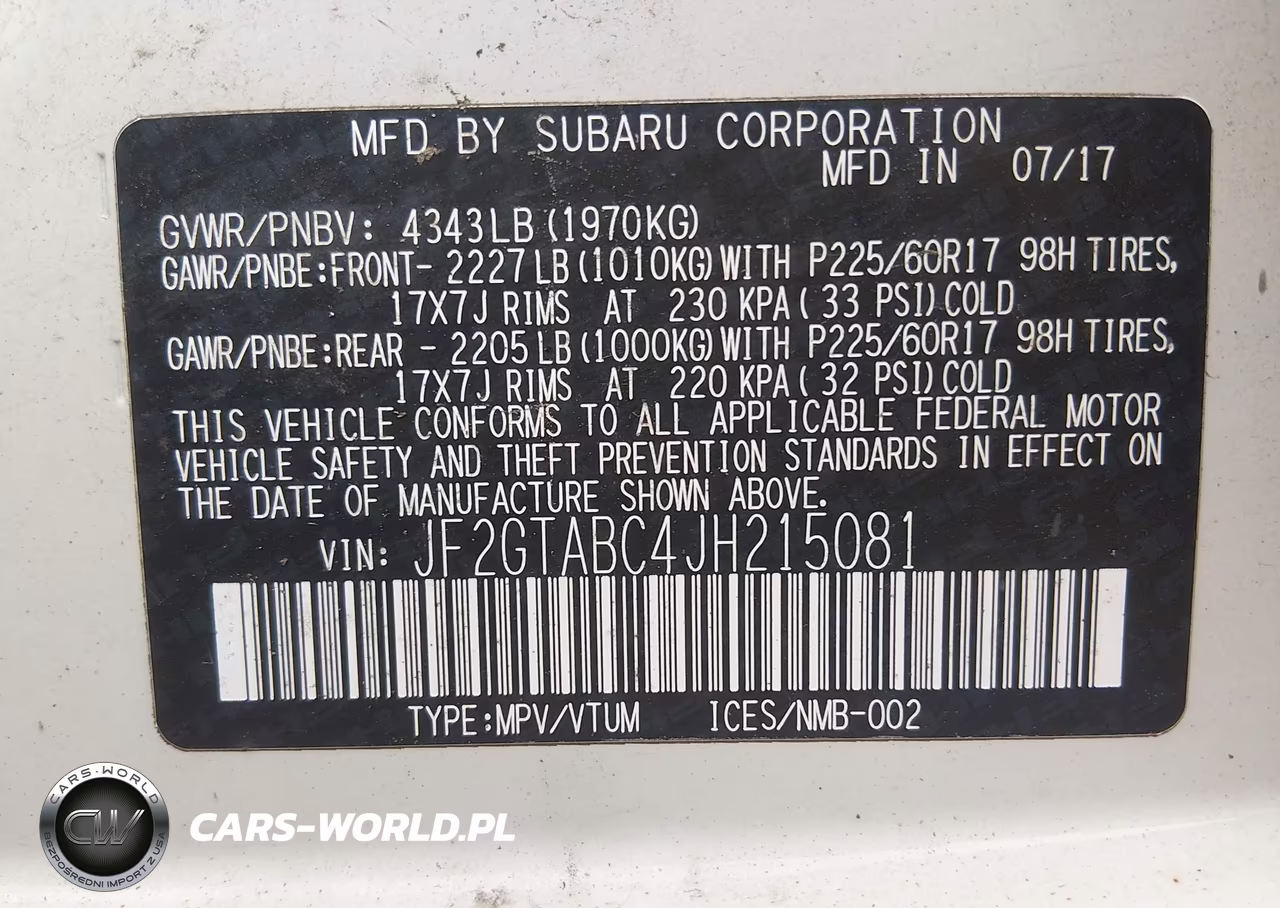 2018 Subaru Crosstrek 2.0I Premium VIN:JF2GTABC4JH215081 - 9