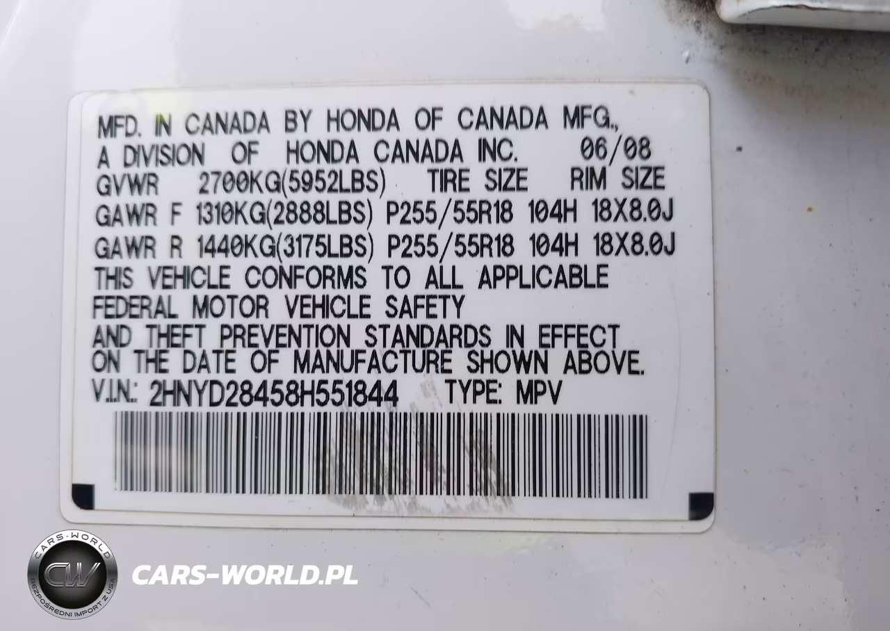 2008 Acura Mdx Technology Package VIN:2HNYD28458H551844 - 9